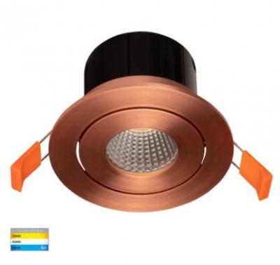 Prime - Copper Tilt 3CCT LED Downlight IP54